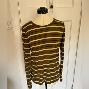 Icebreaker Base Layer Long Sleeve Striped Merino Lyocell shirt